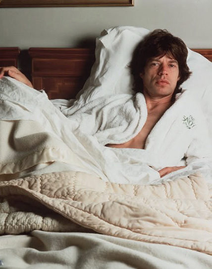 Mick Jagger 在 Savoy 飯店裡