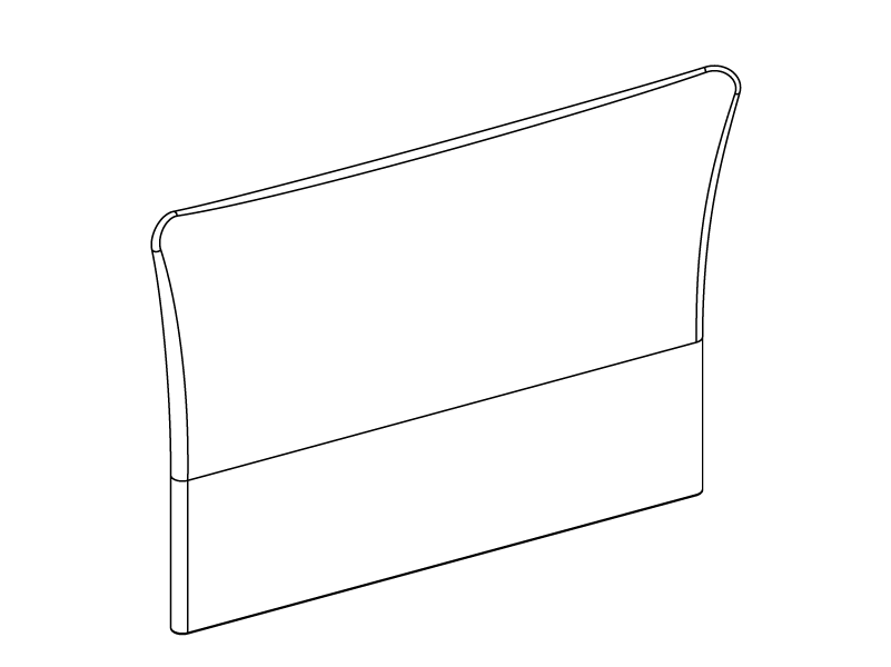 Drawing of the Amelia headboard