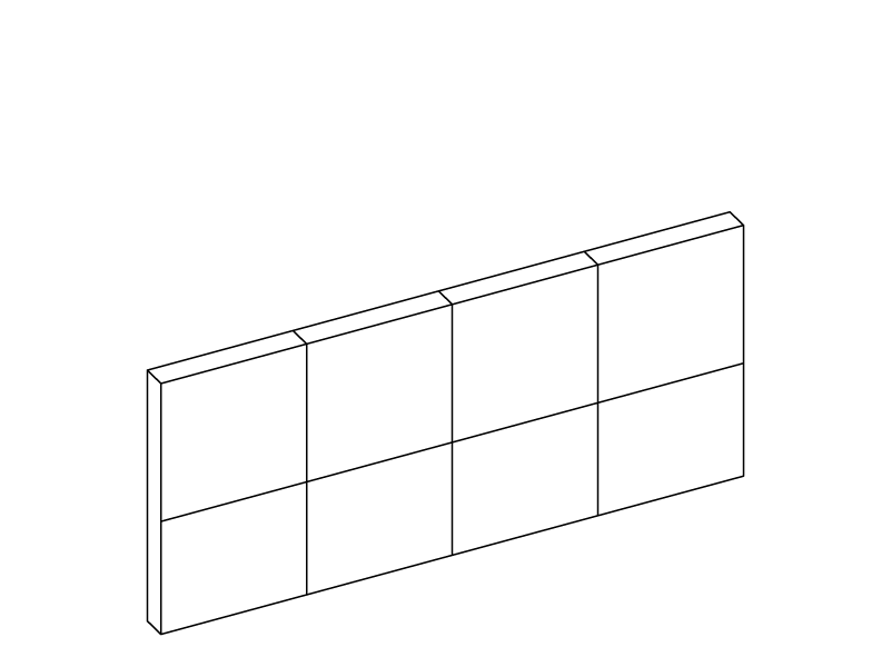 Drawing of the George headboard