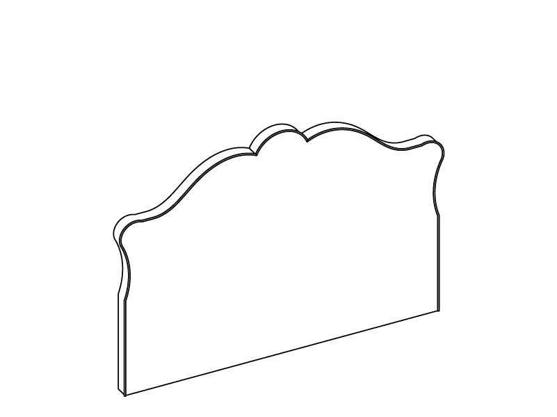 Outline of the Lenoir headboard