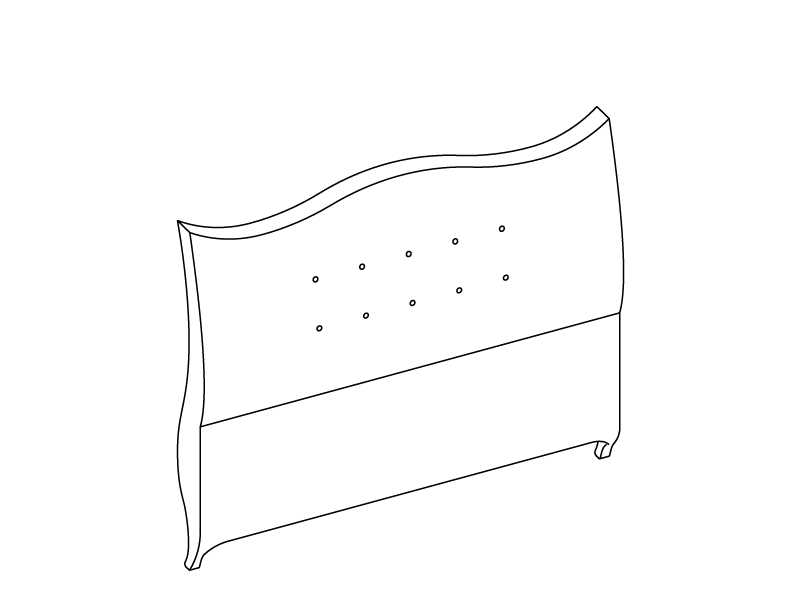 Outline of the Penelope headboard