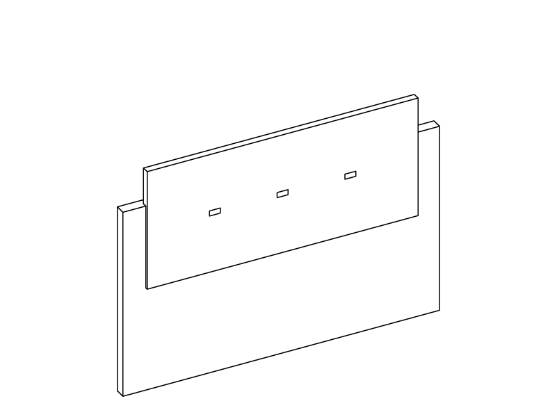 Outline of the Savoy headboard