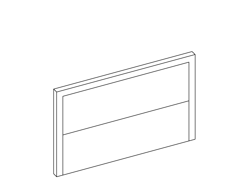 Outline of the Virginia headboard